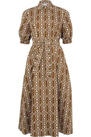 Max Mara Luxgi cotton poplin knitted maxi dress