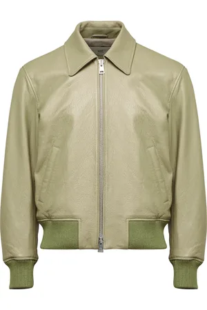 Ami Zipped leather jacket