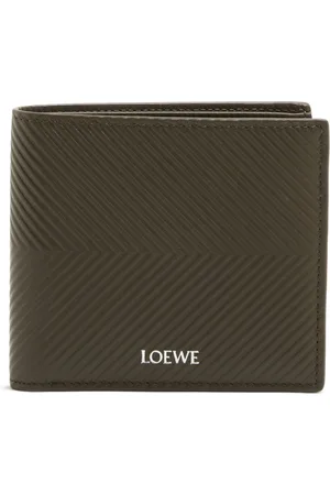 Loewe Two-compartment wallet in supple grained calf leather.