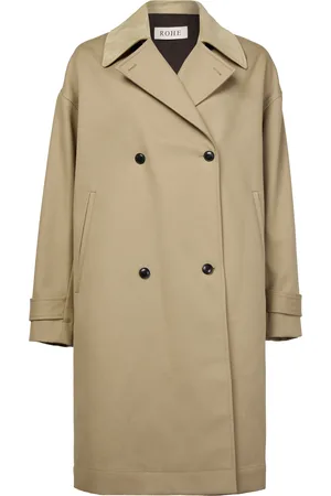 Rohe Garden coat with suede collar
