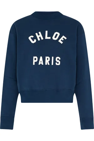 Chloé Mockneck cotton sweatshirt with logo