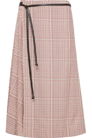 Bottega Veneta Chequered cotton skirt