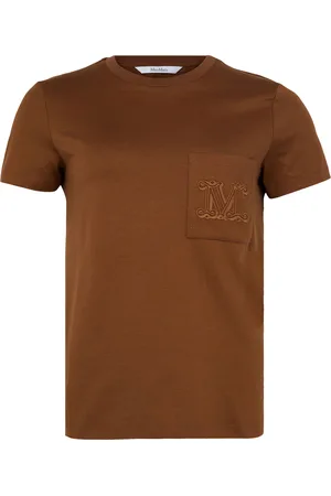 Max Mara Papaia logo t-shirt with pocket