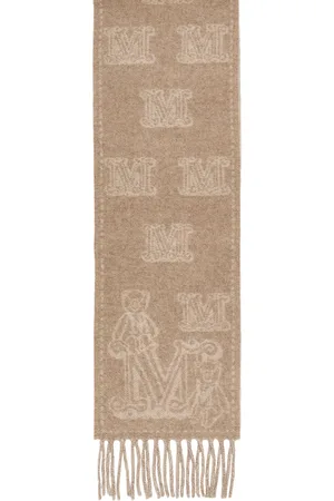 Max Mara Wsanima logo scarf
