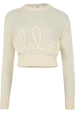 Chloé Logo wool and silk sweater
