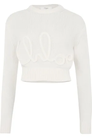 Chloé Logo wool and silk sweater
