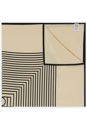 Totême Silk scarf with monogram in the middle