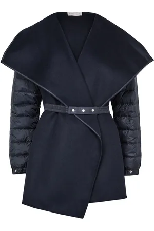 Moncler Quilted wool felt cape