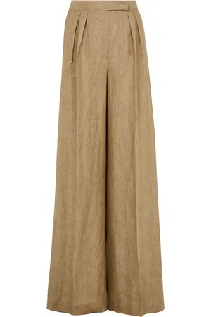 Max Mara Rauche wide-leg linen pants
