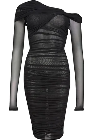 MUGLER Mesh short dress
