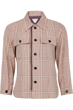 Bottega Veneta Checkered cotton shirt