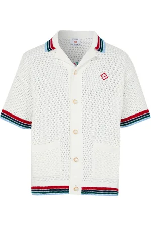 Casablanca Sporty faux crochet shirt
