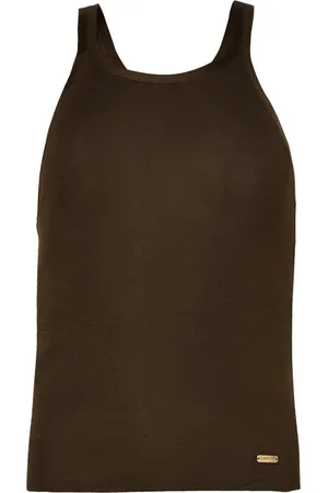 Tom Ford 18gg Racerback tank top embroidery