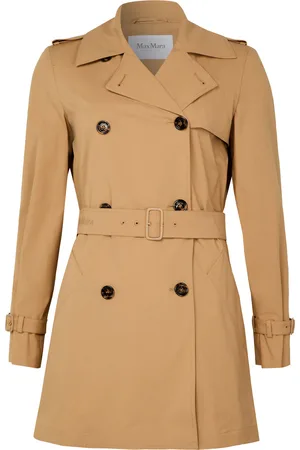 Max Mara Landa cotton poplin short trench coat