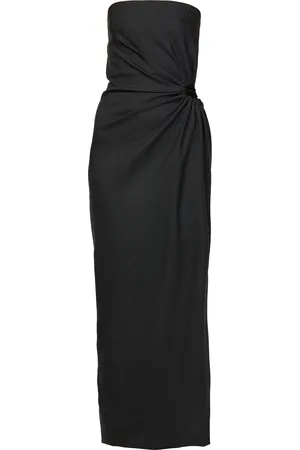 Max Mara Silva bustier drapped dress