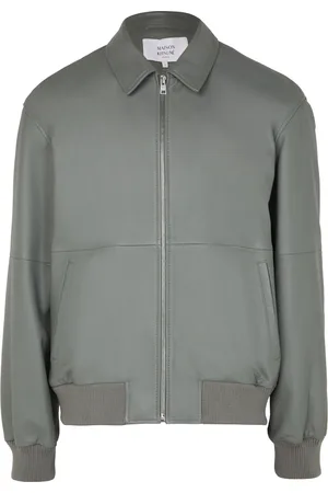 Maison Kitsuné Zipped leather blouson
