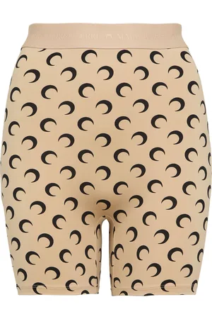 Marine Serre Recycled Moon jersey mini shorts