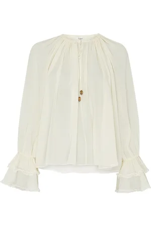 Chloé Ruffled silk blouse