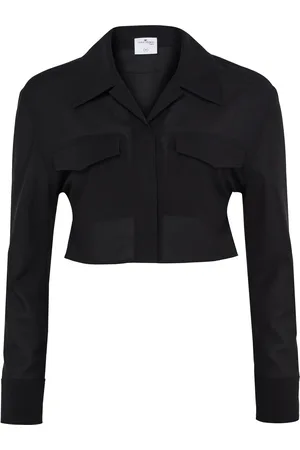 Courrèges 2-pocket cotton crop shirt