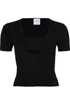 Courrèges Infinity rib knit sweater