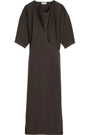 LEMAIRE Short sleeve twisted dress