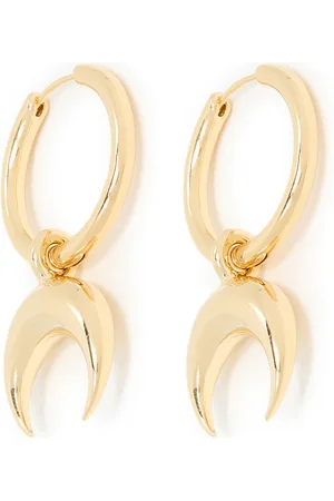 Marine Serre Plated hoop earring