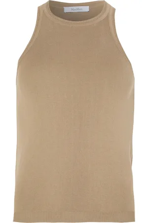 Max Mara Arnes cotton knitted tank top