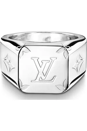 LOUIS VUITTON Monogram signet ring