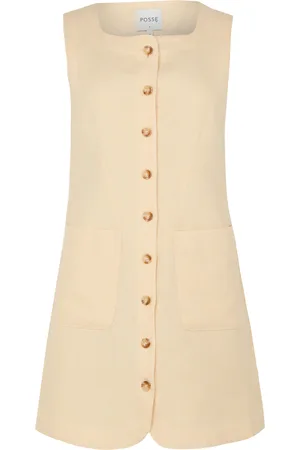 POSSE Emma button down mini dress