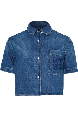 Loewe Short-sleeved denim shirt