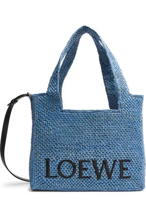 Loewe Medium raffia tote bag