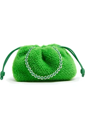 Loewe Flamenco medium calf leather and fur bag