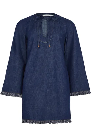 ZIMMERMANN Rhiannon fringe mini denim dress