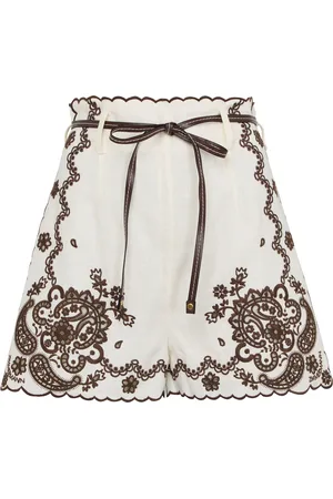 ZIMMERMANN Ascension embroidered shorts