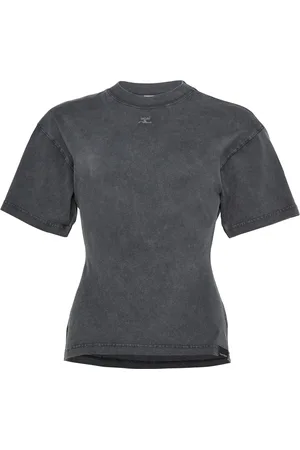 Courrèges Belted stonewashed t-shirt