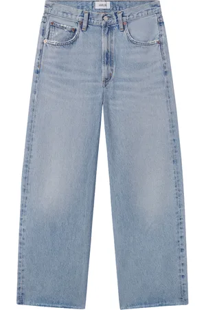 AGOLDE Low curve fray jeans