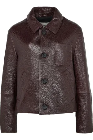 Ami Buttoned leather jacket