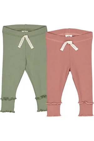 Green Cotton Leggings