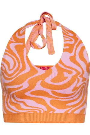 Swirly Gebreide top