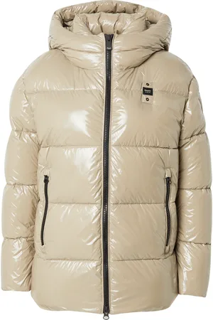 Blauer Winterjas