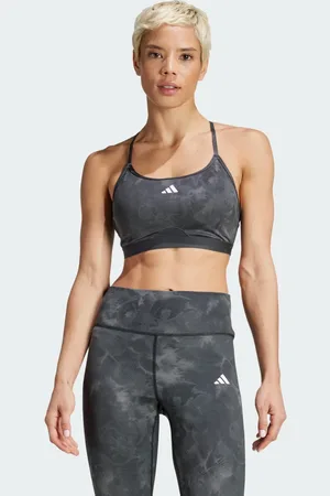 adidas AEROREADY Training Essentials Light Support Tie-Dye Flower-Print Beha