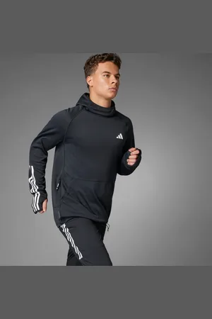 adidas Own the Run 3-Stripes Hoodie