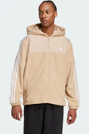 adidas Adicolor 3-Stripes Teddy Fleece Hoodie