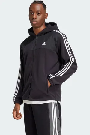 adidas Adicolor 3-Stripes Teddy Fleece Hoodie