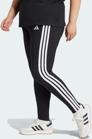 adidas Essentials 3-Stripes Katoenen Legging (Grote Maat)