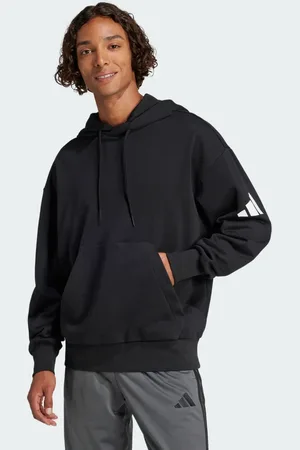 adidas Essentials Loose-Fit 3 Bar Logo French Terry Hoodie