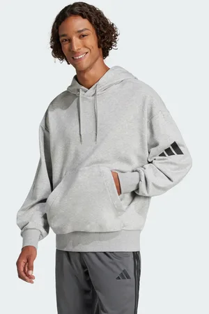 adidas Essentials Loose-Fit 3 Bar Logo French Terry Hoodie