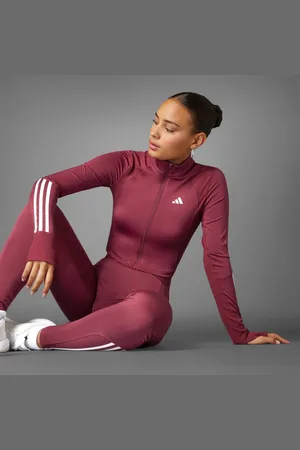 adidas Hyperglam Ribbed Cover-Up met Ritssluiting