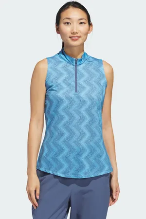 adidas Ultimate365 Ottoman Printed Mouwloos Poloshirt