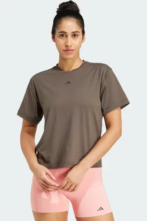 adidas Power Back-Cutout 3-Stripes T-shirt